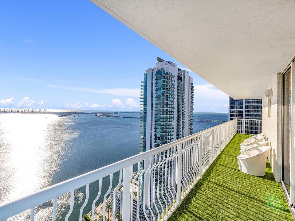 Brickell Bay penthouse interior overlooking Biscayne Bay