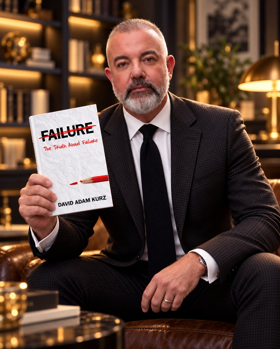David Adam Kurz holding The Truth About Failure